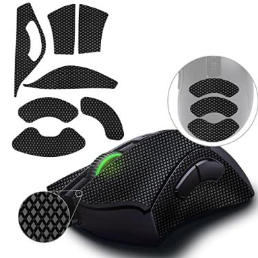 Imagem de TALONGAMES Fita Antiderrapante Para Mouse Compatível Com Razer Deathadder V2/Pro Gaming Mouse, Absorção De Suor Na Palma Da Mão, Fina 0,5 Mm, Corte Sob Medida, Fácil Aplicação, Pele
