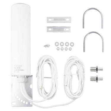 Imagem de BOOBRIE Antena 4G LTE/5G 10dBi Antena externa omnidirecional de alto ganho 698-2700 3300-3800MHz SMA cabo de baixa perda conector TS9 para roteador 4G LTE 5G CPE Modem Gateway Câmera de trilha celular