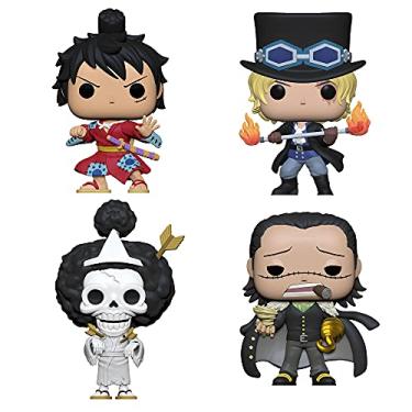 Imagem de Funko Pop! Anime One Piece Conjunto de 4: Sabo, Crocodilo, Brook e Luffy Gear