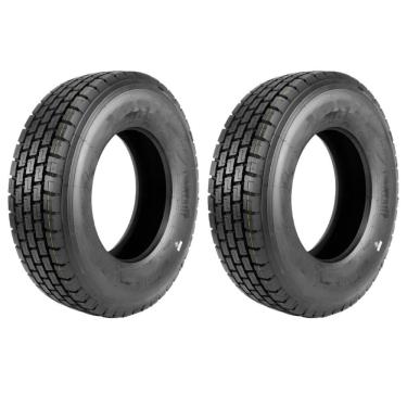 Imagem de Kit 2 Pneus 275/80R22.5 Borrachudo 18 Lonas 149/146L Robusto B4 Xbri