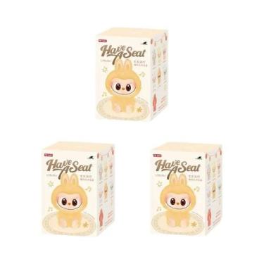 Imagem de Labubu Monsters Sentam E Festejam Vinil Blind Box Popmart Macaron Duod