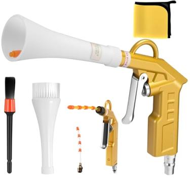 Imagem de GOCCIDA Pistola de sopro de ar para detalhes de carro, pistola de limpeza de carro, secador de carro, soprador de ar para detalhes de carro, limpador de poeira, compressor de ar, pistola de ar com