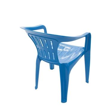 Imagem de Cadeira Tramontina Plástica Atalaia Com Braços Azul