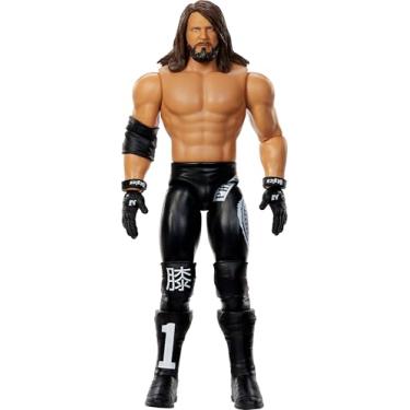 Imagem de Mattel WWE AJ Styles Action Figure, Main Event Series #154 6-inch Collectible with 10 Articulation Points & Life-Like Look