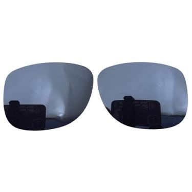 Imagem de Wetnenss Lentes de reposição para óculos de sol Rayban Justin RB4165 (54 mm) / polarizadas de 1,5 mm/fácil de instalar, Preto cromado, 56.5*34.7mm
