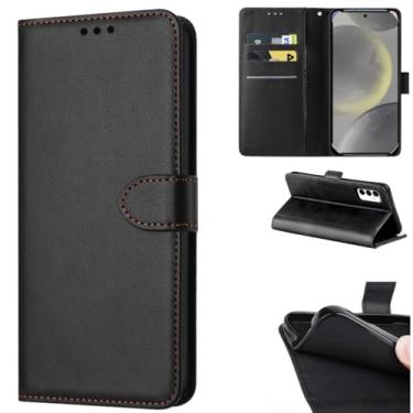 Imagem de Capa Carteira Para Galaxy S24 Plus Capinha Flip Case Preta Premium
