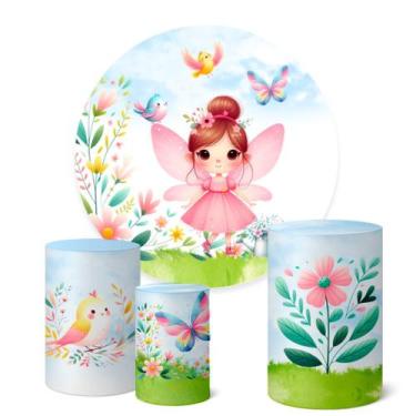 Imagem de Trio Capas Cilindro + Painel Redondo 1,50m Jardim - Fadrix, K1JRD014