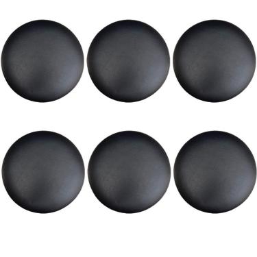 Imagem de Kit 06 Assentos Redondo Preto 35 Cm