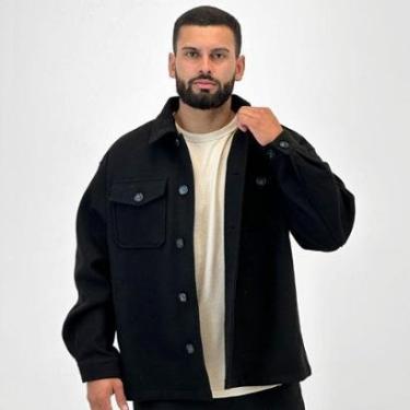 Imagem de Casaco Broken Rules Oversized em Lã Batida Masculino-Masculino