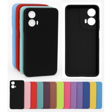 Imagem de Capa Aveludada Proteção Capinha Para Moto G34 Silicone - Mustangshop, 