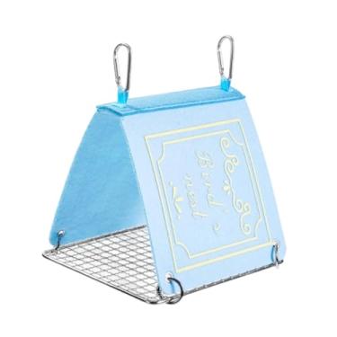 Imagem de Fenteer Rede para papagaios, gaiola para de, cabana aconchegante, de verão para pássaros, casa de rede suspensa para calopsitas,