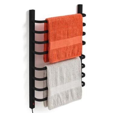 Imagem de Aquecedor De Toalhas Térmico Grande Preto 110v Esquerdo