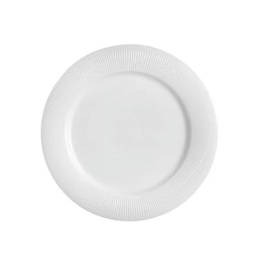 Imagem de Pratos de cerâmica brancos simples e requintados com personalidade nórdica de casa criativa - prato plano de 20 cm