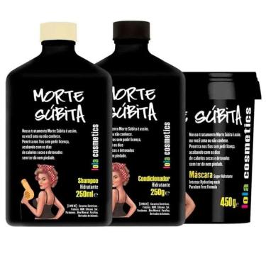 Imagem de Kit Shampoo + Condicionador + Máscara Capilar Lola Cosmetics Morte Súbita