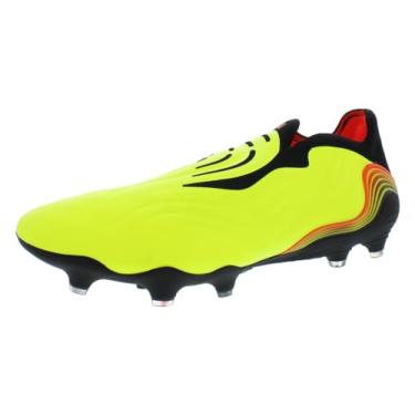 Imagem de adidas Tênis de futebol adulto unissex Copa Pure.4, Team Solar Yellow/Solar Red/Core Black, 13 Women/12 Men