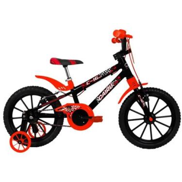 Imagem de Bicicleta Infantil C-16 Pro Aro 16 Freio V-Brake Cairu, Preto com verm