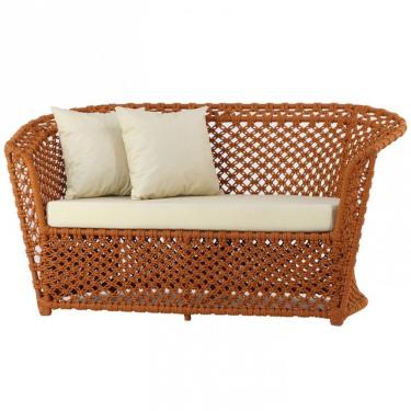 Imagem de Kit Sofá Poltronas E Mesa Flórida Alumínio Area Jardim Azul