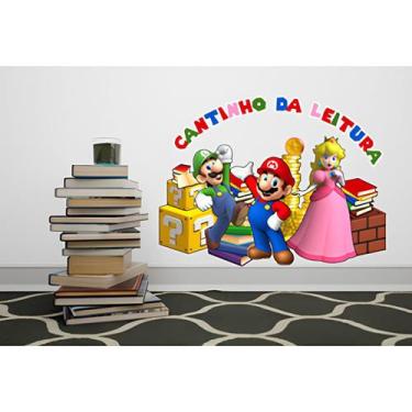 Imagem de Adesivo de Parede Cantinho da Leitura - Mario Bros - Lojinha da Luc Ad