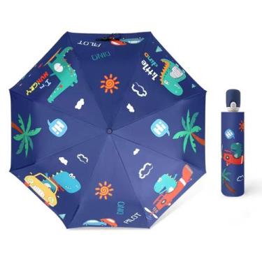 Imagem de Guarda-chuva Hannstar Kids dobrável à prova de vento anti-UV com refle