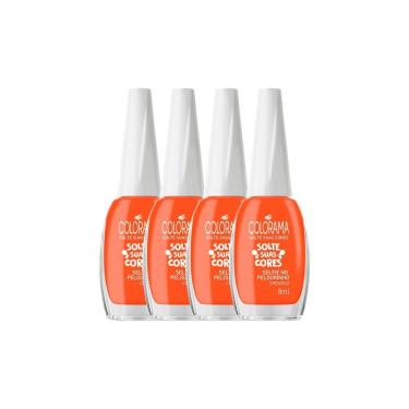 Imagem de Kit 4 Esmalte Colorama Solte Suas Cores Cor Selfie no Pelourinnho Cremoso 8ml