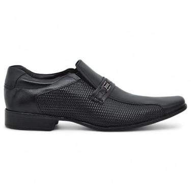 Imagem de Sapato Social Rafarillo Masculino Slip On Conforto Kit, Preto, 40