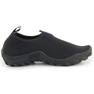 Imagem de Sapatilha Aquática Neoprene Náutica Antiderrapante Seca Rápido Unissex Leve Flexível Híbrida Versátil para Trilhas Cachoeira Bike Pesca Praia Aventura (Preto, BR, Adulto, Numérico, 36)