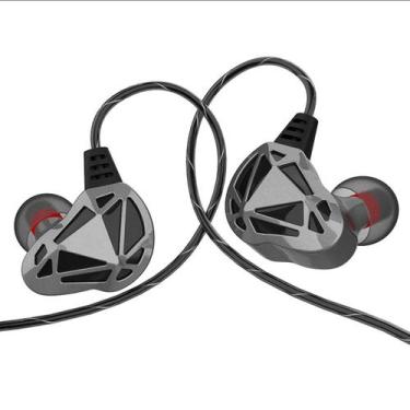 Imagem de Controle de fio intra-auricular com microfone Subwoofer fone de ouvido