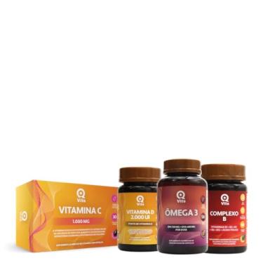 Imagem de Kit Coração - Vitaminas C, D, Complexo B e Ômega 3