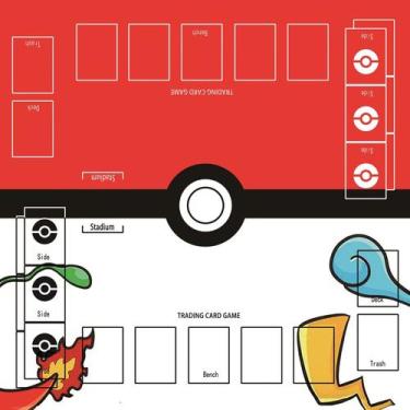Imagem de Playmat Biouai para jogo de cartas colecionáveis para 2 jogadores com 