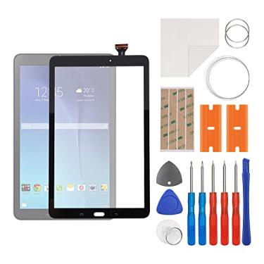 Imagem de SWARK Substituição do digitalizador de toque da lente do painel externo de vidro frontal + OCA compatível com Samsung Galaxy Tab E 9.6 SM-T560, SM-T561 (não tela LCD) com kit de reparo