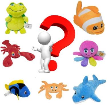 Imagem de Pelúcia bichinhos do fundo do mar sortida - bbr toys r2865