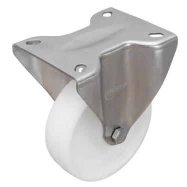 Imagem de Rodízio Fixo Inox 5 Polegadas  Nylon 170 kg Resistente - Colson