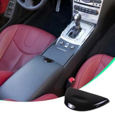 Imagem de Tampa do console central caixa apoio de braço capa de trava adesivos anti-arranhões acessórios interiores para Infiniti G37 2007-2013 Infiniti G25 2011 2012 console intermediário caixa de apoio de