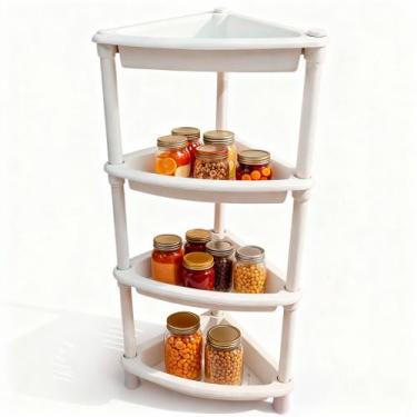 Imagem de Prateleira De Canto 4 Cestos Multiuso Organizadora Casa Cozinha Banhei