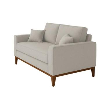 Imagem de Sofá Living Beny 2 Lugares 1,40m Linho Cru - FEITO PRA MIM