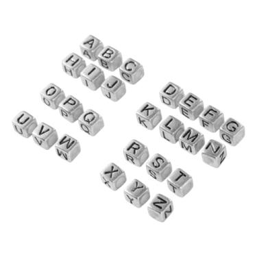 Imagem de Miçangas do alfabeto DIY kit de fabricação de joias contas planas para berloques