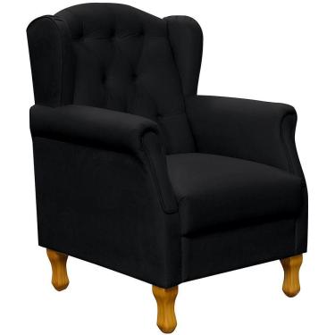 Imagem de Poltrona Para Sala De Estar Yara P02 Corino Preto
