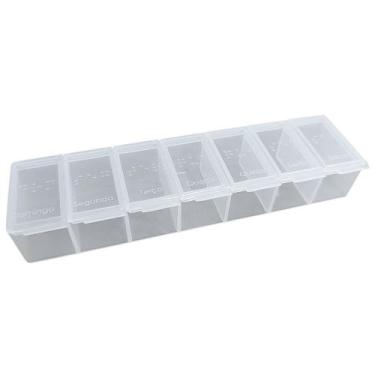 Imagem de Porta Comprimidos Semanal 7 Compartimentos Translúcido Incoterm