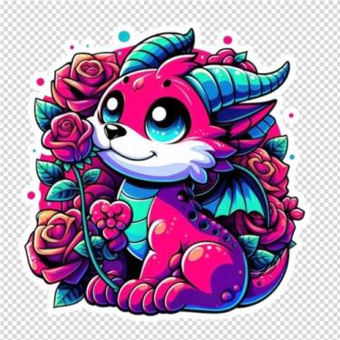 Imagem de Adesivo de Parede Infantil Estilo Anime Monstros Fofinhos Decorativo para Crianças 50x50cm