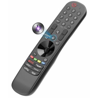 Imagem de Alizen Controle remoto de substituição compatível com controle remoto LG para Smart TV 2025-2018, LG Magic TV, ponteiro, controle de voz, Bluetooth, MR25, MR24, 23, 22, 21, 20, 19, 18 GA/GN Alexa