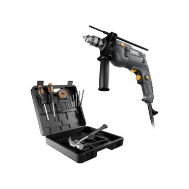 Imagem de Furadeira e Parafusadeira de Impacto Wap 700W com Maleta 14 Peças WF 7