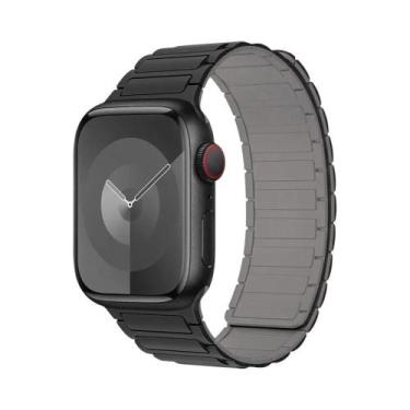 Imagem de Pulseira De Silicone Magnética Para Apple Watch De 40mm 44mm 45mm 49mm