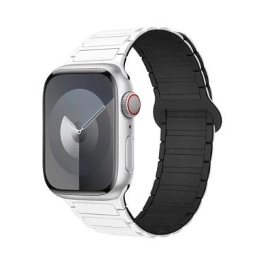 Imagem de Pulseira De Silicone Magnética Para Apple Watch De 40mm 44mm 45mm 49mm