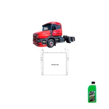 Imagem de Kit Radiador Interc Scania 114/124 Série 4 1998 + Aditivo Paraflu Verde 1 Litro