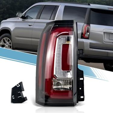 Imagem de VPIMOZO Luzes traseiras de LED compatíveis com GMC Yukon/Yukon XL (Denali SLE SLT) conjunto de luz traseira do lado esquerdo do motorista com lâmpada substitui lente transparente 23380459 84536242