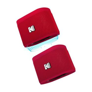 Imagem de KODAK Alto-falante Bluetooth portátil sem fio SOUNDBRIX, som alto HD de 360° com graves profundos, durável, IPX4, resistente à água, emparelhável, magnético empilhável (até 100) vermelho luxuoso 5H