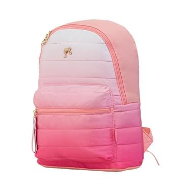 Imagem de Mochila Rosa Kids Barbie Listras | Luxcel-Unissex