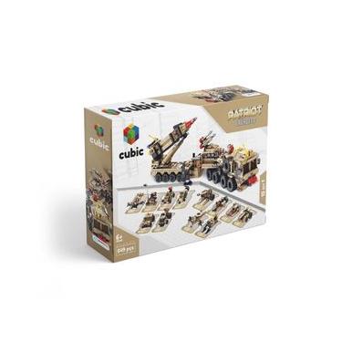 Imagem de Blocos de Montar Cubic Modelo Exército 12 em 1 com 549 Peças Indicado para +6 Anos Multikids - BR1096 BR1096