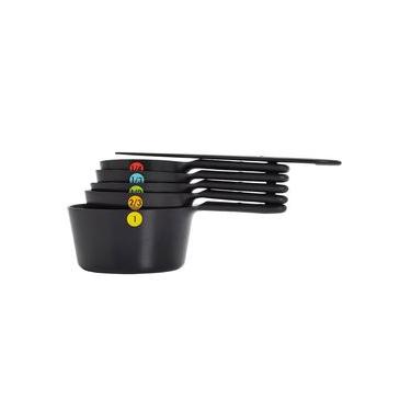 Imagem de Conjunto de 5 Xícaras Medidoras OXO Preto
