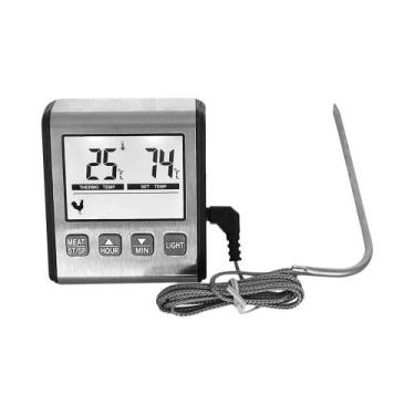 Imagem de Termômetro Digital Para Carne Com Cronômetro Para Cozinha, Ferramentas